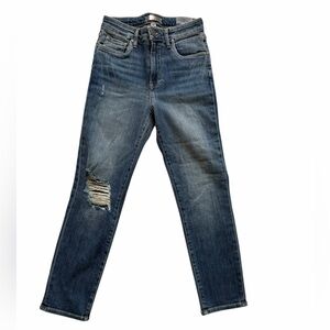 KUT FROM THE KLOTH HIGH RISE CATHERINE CROP STRAIGHT LEG SIZE 00